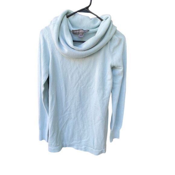 French Connection size L baby blue cowl neck sweater. - Picture 1 of 4